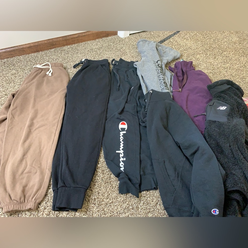 Women’s small athletic clothing bundle- champion, Calvin Klein, LL Bean